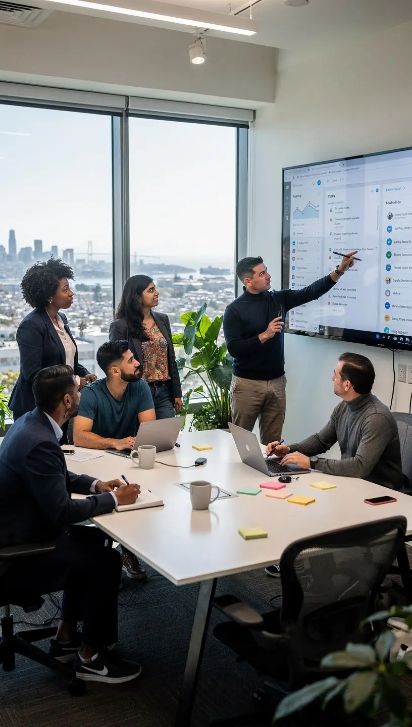 Hero illustration showcasing professional business solutions